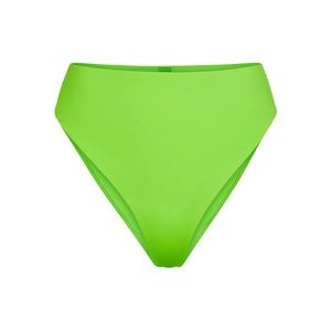 NEW Skims Swim Mid Waist Bikini Bottom Size Large in Neon Green